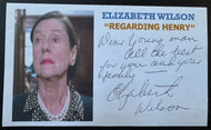 Actress Elizabeth Wilson Signed Autographed Regarding Henry Promo Sheet