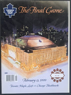 1999 Toronto Maple Leaf Gardens Final Game Full Ticket + Program NHL Leafs
