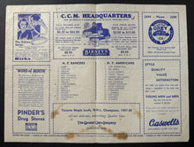 Load image into Gallery viewer, 1938 NHL Preseason Program New York Rangers vs New York Americans Hockey
