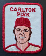 Circa 1970s Carlton Fisk Boston Red Sox Baseball Patch Major League Baseball Vtg