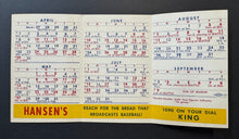 Load image into Gallery viewer, Seattle Rainiers 1951 Pacific Coast Baseball League Vintage Pocket Schedule
