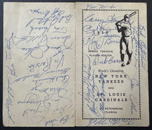 Load image into Gallery viewer, 1950 World Series Champion NY Yankees Multi-Signed x30 Program + 5 Photos KSA
