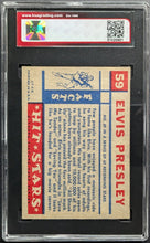 Load image into Gallery viewer, 1957 Elvis Presley Topps Hit Stars Card #59 Graded KSA 7 NM
