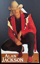 Load image into Gallery viewer, Alan Jackson Easel Backed Point Of Sale Counter Sign Vintage Music Arista
