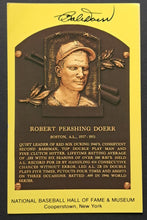 Load image into Gallery viewer, Robert Doerr Signed/Autographed Hall Of Fame Plaque Postcard Boston Red Sox JSA
