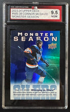 Load image into Gallery viewer, 2023-24 Upper Deck #MS-38 Connor McDavid Hockey Card KSA 9.5 NGM NHL Edmonton
