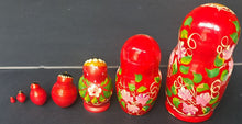 Load image into Gallery viewer, Russian Nesting Dolls Figures Vintage Hand-Painted Original Dress
