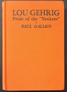 Hard Cover Lou Gehrig Book Vintage MLB Baseball New York Yankees Film
