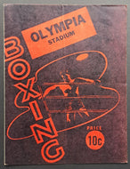Detroit Olympia July 15 1950 Boxing Program Motown Founder Berry Gordy Fights