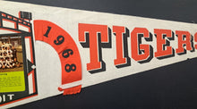 Load image into Gallery viewer, 1968 Vintage MLB World Series Champions Detroit Tigers Full Team Picture Pennant
