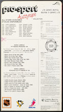 Load image into Gallery viewer, 1986/87 Pro-Sport Autograph Watch NHL Player Backing Cards Lemieux Messier Vtg
