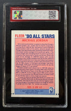 Load image into Gallery viewer, 1990-91 Fleer #5 Michael Jordan Chicago Bulls NBA Basketball Card Vintage
