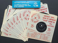 1966-67 Toronto Maple Leafs Talk Hockey Set of 10 Records Tim Horton VTG NHL