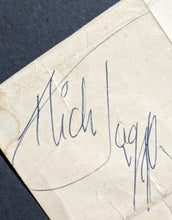 Load image into Gallery viewer, Mick Jagger Autographed Signed Note Rolling Stones JSA LOA Vintage Rock Music
