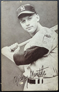1951 Mickey Mantle Rookie Exhibit Card New York Yankees MLB Baseball Vintage