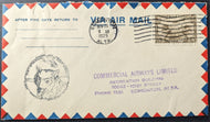 1929 Fort Norman to Edmonton First Flight Cover + Stamp + Letter Historic VTG