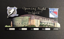 Load image into Gallery viewer, 1996 Opening Game Tampa Bay Lightning New Arena Hockey Ticket NY Rangers Gretzky
