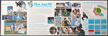 Load image into Gallery viewer, 1980 Toronto Blue Jays Season Ticket Brochure/Fold Out Vintage MLB Baseball
