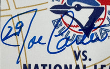 Load image into Gallery viewer, 1992 Joe Carter Signed Autographed Oversize Replica Ticket Fall Classic COA JSA
