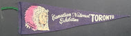 Early 1900's Canadian National Exhibition Blue Pennant Vintage Fair Memorabilia