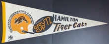 Load image into Gallery viewer, 1972 Hamilton Tiger Cats Grey Cup Champion Vintage 30&quot; Felt Pennant CFL Banner
