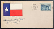 1949 Signed Autographed Beauford Jester Governor Of Texas Envelope Vtg Politics