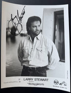 Larry Stewart Signed Publicity Photo Issued By William Morris Agency RCA Country