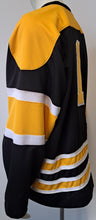 Load image into Gallery viewer, 1948-49 Boston Bruins #1 Vintage Replica Road Black NHL Hockey Jersey Jaydee XXL
