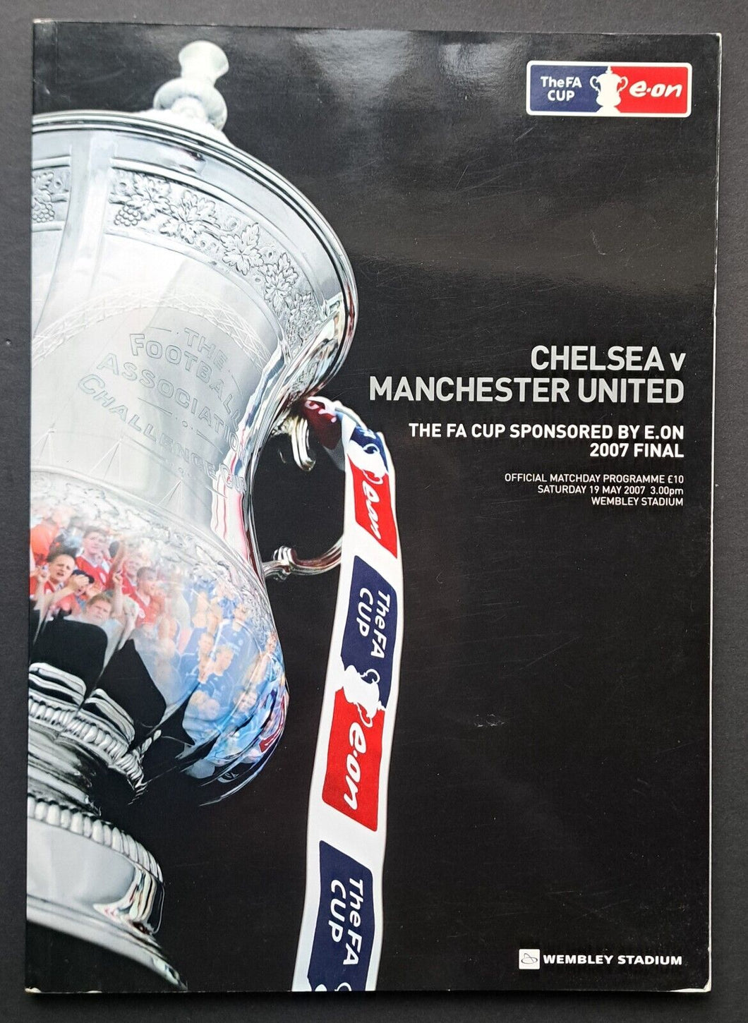 2007 FA Cup Final Program Chelsea Football Club Vs Manchester United Soccer