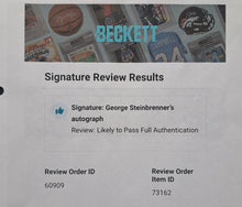 Load image into Gallery viewer, George Steinbrenner Autographed Signed Brochure New York Yankees MLB Beckett
