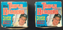 Load image into Gallery viewer, 1992 Topps Major League Baseball Triple Headers Original Box Balls + Stand
