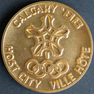 1988 Calgary Winter Olympic Games Presentation Medal IIOC Vintage Sports