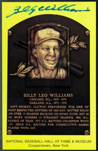 Load image into Gallery viewer, 1987 Billy Williams Baseball Hall Of Fame Plaque Signed Postcard JSA Certified
