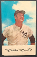 1971 Mickey Mantle New York Yankees Dexter Press Schedule Postcard MLB Vtg