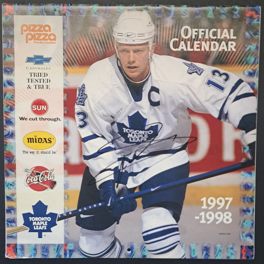 1997/98 Toronto Maple Leafs Mats Sundin Signed Autographed NHL Hockey Calendar