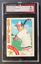 Load image into Gallery viewer, 1984 Topps MLB #400 Cal Ripken Baltimore Orioles All-Star Baseball Card KSA Vtg
