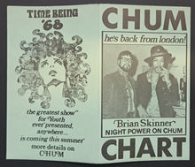 Load image into Gallery viewer, 1968 Jimi Hendrix CHUM Radio Station Rock Music Chart Top 50 Cover
