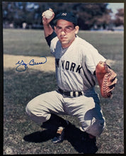 Load image into Gallery viewer, Yogi Berra Autographed New York Yankees Photo Signed MLB HOF COA Baseball
