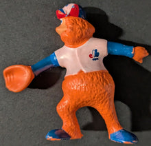 Load image into Gallery viewer, Set Of 4 MLB Montreal Expos Mascot Youppi PVC Figures 1986 Gulf Canada Gas Vtg
