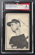 1953 Bowman MLB #57 Andy Pafko Milwaukee Braves Baseball Card KSA Vintage