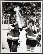 1975 Philadelphia Flyers Bobby Clarke Bernie Parent Type 1 Photo Stanley Cup NHL