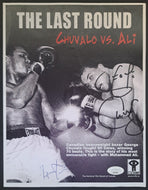 2002 George Chuvalo + Lennox Lewis Personally Autographed Boxing Movie Handbill