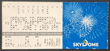 Load image into Gallery viewer, Toronto, Canada's Skydome Stadium Opening Celebration Ticket Stub VTG Blue Jays

