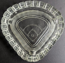 Load image into Gallery viewer, Circa 1940s Baseball Diamond Vintage Glass Ashtray
