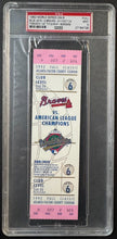 Load image into Gallery viewer, 1992 World Series Game 6 Ticket Toronto Blue Jays Atlanta Braves PSA Vintage MLB
