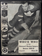 1938/39 Who's Who In The NHL Bee Hive Corn Syrup Promo Hockey Booklet Vintage