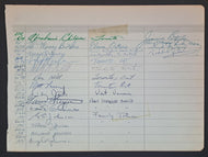 1974/1975 RPM Music Magazine Guest Log Register Signatures Page Vintage