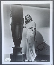 Load image into Gallery viewer, Lauren Bacall Vintage B&amp;W Signed Autographed Photo JSA Authenticated

