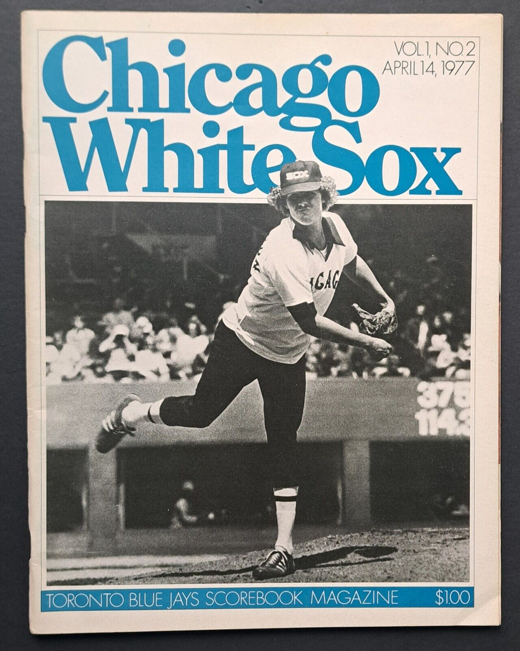 1977 Toronto Blue Jays Inaugural Season Baseball Program MLB Chicago White Sox