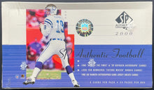 Load image into Gallery viewer, 2000 Upper Deck SP Authentic NFL Football Cards Factory Sealed Box Tom Brady RC
